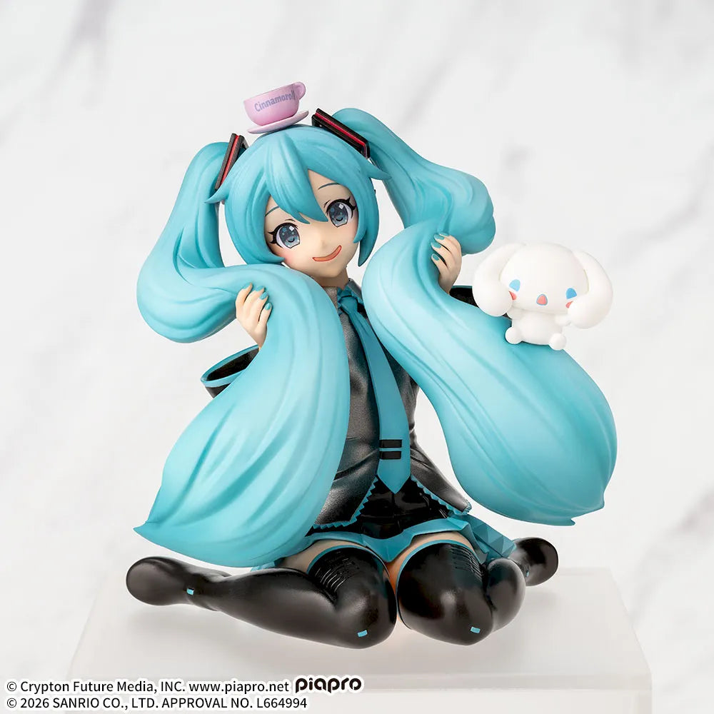[Pre-Order] Hatsune Miku × Cinnamoroll – Chokonose Premium Figure (Mofutto Fluffy Ver.) by SEGA