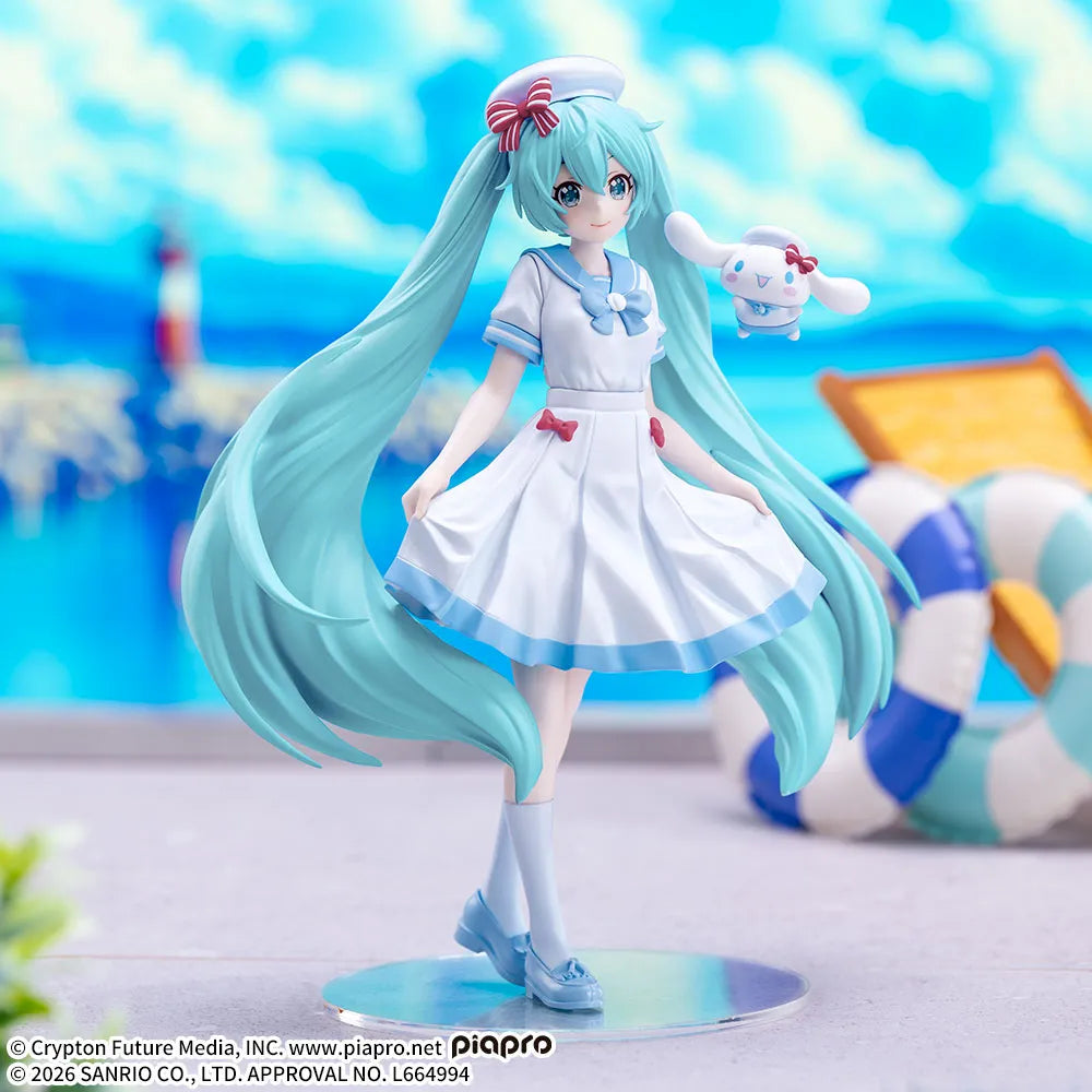 Hatsune Miku Series X Stellar – Hatsune Miku x Cinnamoroll Summer Ver. Figure by SEGA
