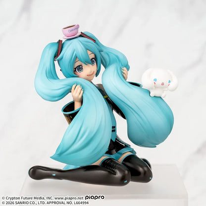 [Pre-Order] Hatsune Miku × Cinnamoroll – Chokonose Premium Figure (Mofutto Fluffy Ver.) by SEGA